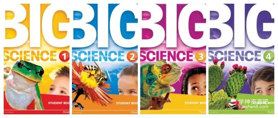 培生科学教材 Big Science 学生用书1-4，高清PDF，锻炼学生像科学家一样思考和实践