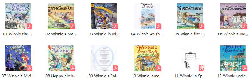 风靡全球30年的牛津经典读物《女巫温妮 Winnie the Witch》全套资源(MP4+MP3+PDF)