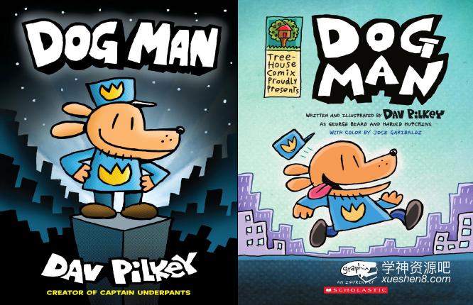 全球娃都爱的《神探狗 Dog Man》幽默原版英文漫画桥梁书，最全学习资源 (PDF 音频)