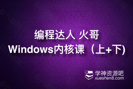 编程达人 火哥Windows内核课程（上+下）完整版