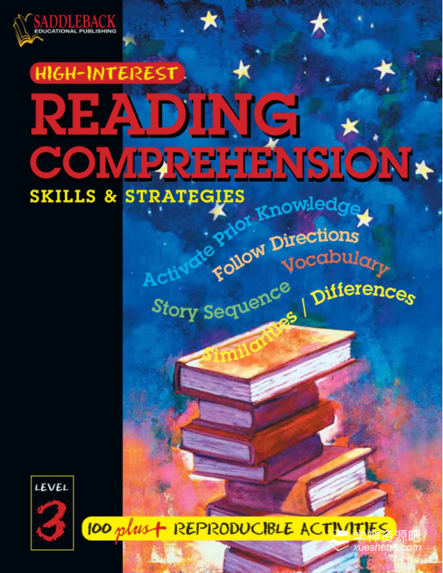 全套原版阅读《Reading Comprehension Skills and Strategies》技巧与词汇练习册