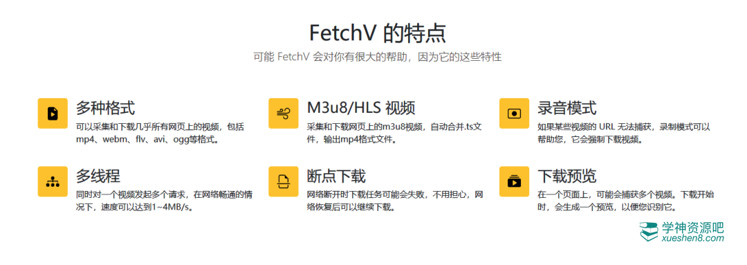 【浏览器扩展推荐】网页视频下载利器——FetchV